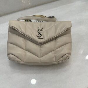 Yves Saint Laurent Beige Quilted crossbody Bag
